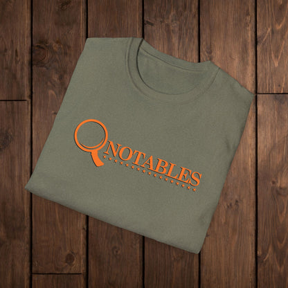 QNotables Logo Vintage Magnifying Glass T-Shirt image 7
