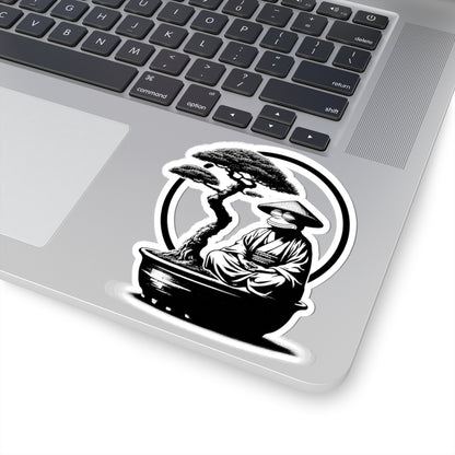 Zen Warrior — Samurai Garden Kiss-Cut Decal image 4