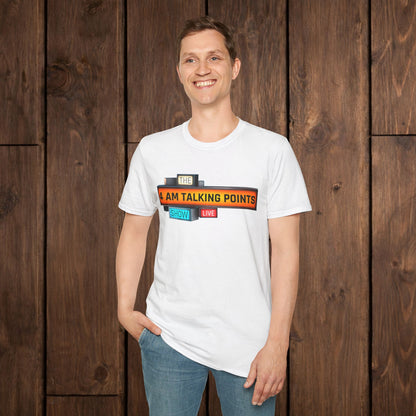 4 AM Talking Points Retro Podcast Logo T-Shirt image 6
