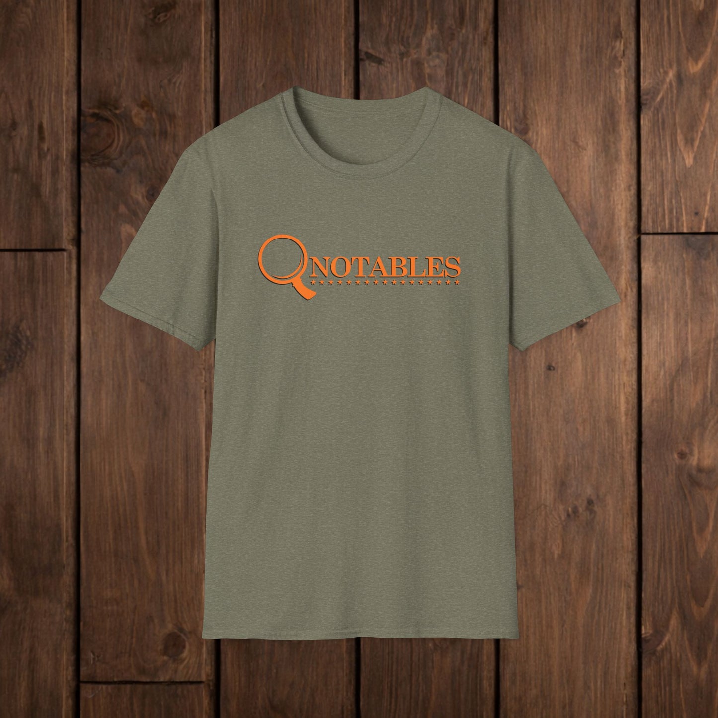 QNotables Logo Vintage Magnifying Glass T-Shirt image 6