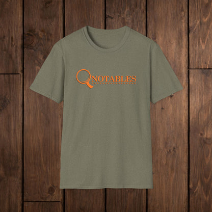 QNotables Logo Vintage Magnifying Glass T-Shirt image 6