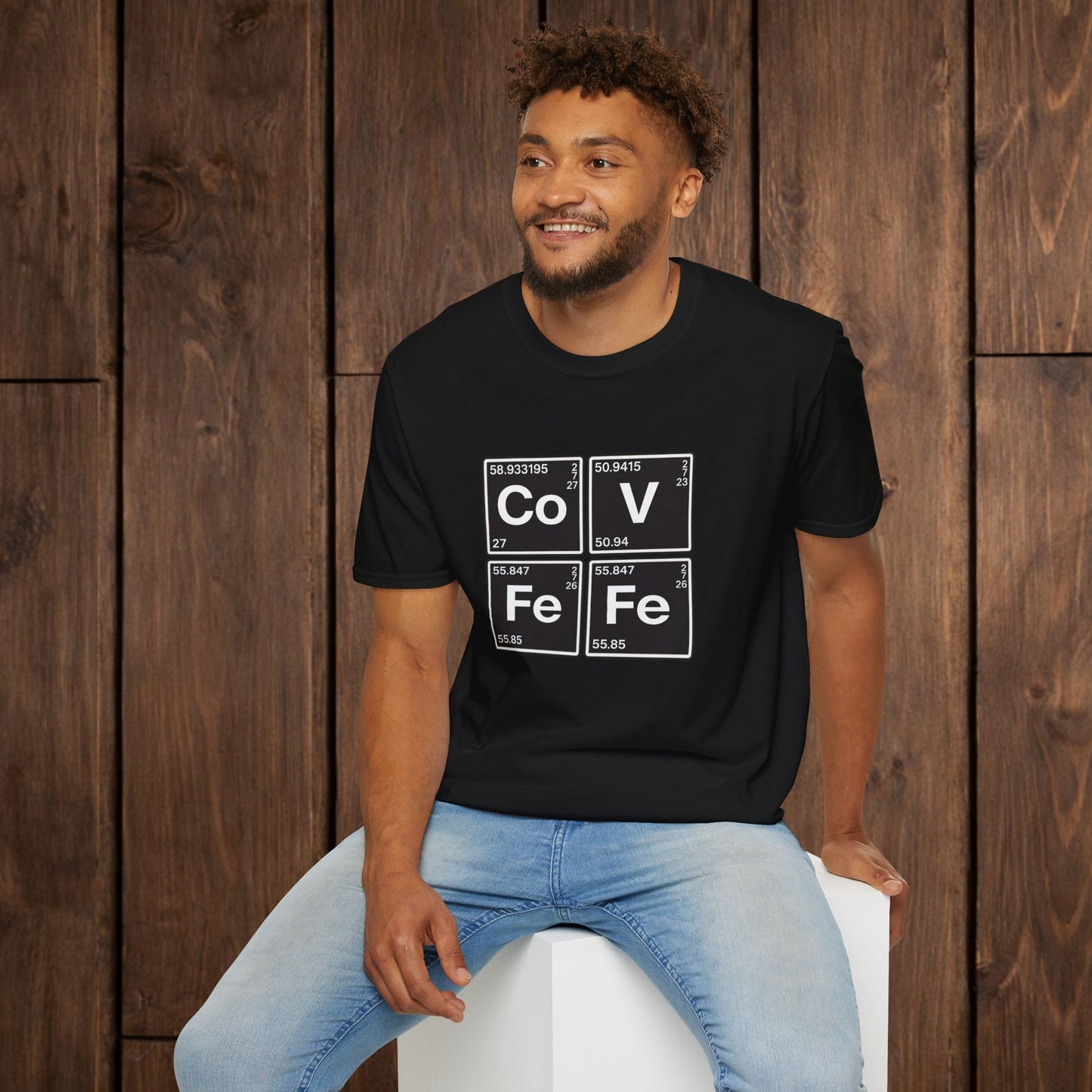 Covfefe Periodic Table T-Shirt — Co V Fe Fe Chemistry Graphic Tee image 3