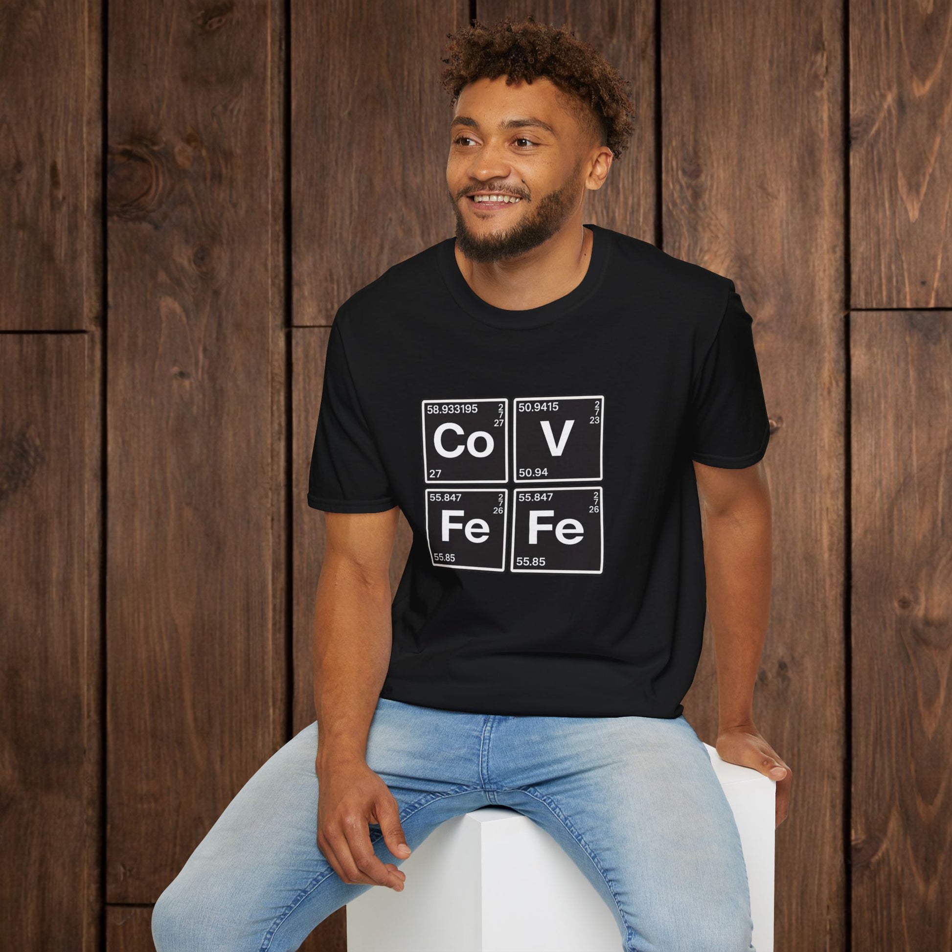 Covfefe Periodic Table T-Shirt — Co V Fe Fe Chemistry Graphic Tee image 3
