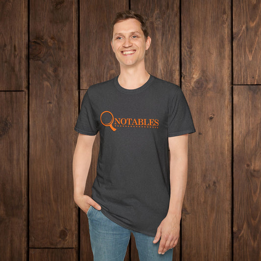 QNotables Logo Vintage Magnifying Glass T-Shirt image 0