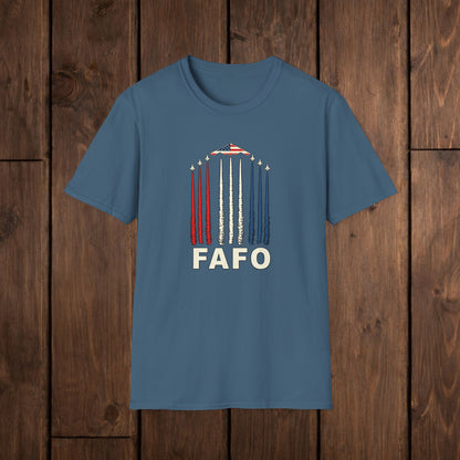 FAFO Jetpack Aviation Tee — Red, White & Blue Graphic image 12