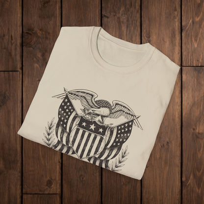 Eagle Shield Graphic T-Shirt — Vintage American Crest Tee image 4