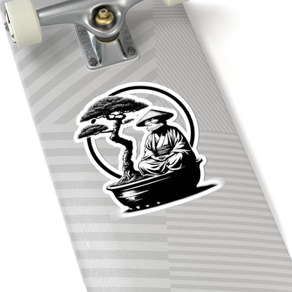 Zen Warrior — Samurai Garden Kiss-Cut Decal image 7