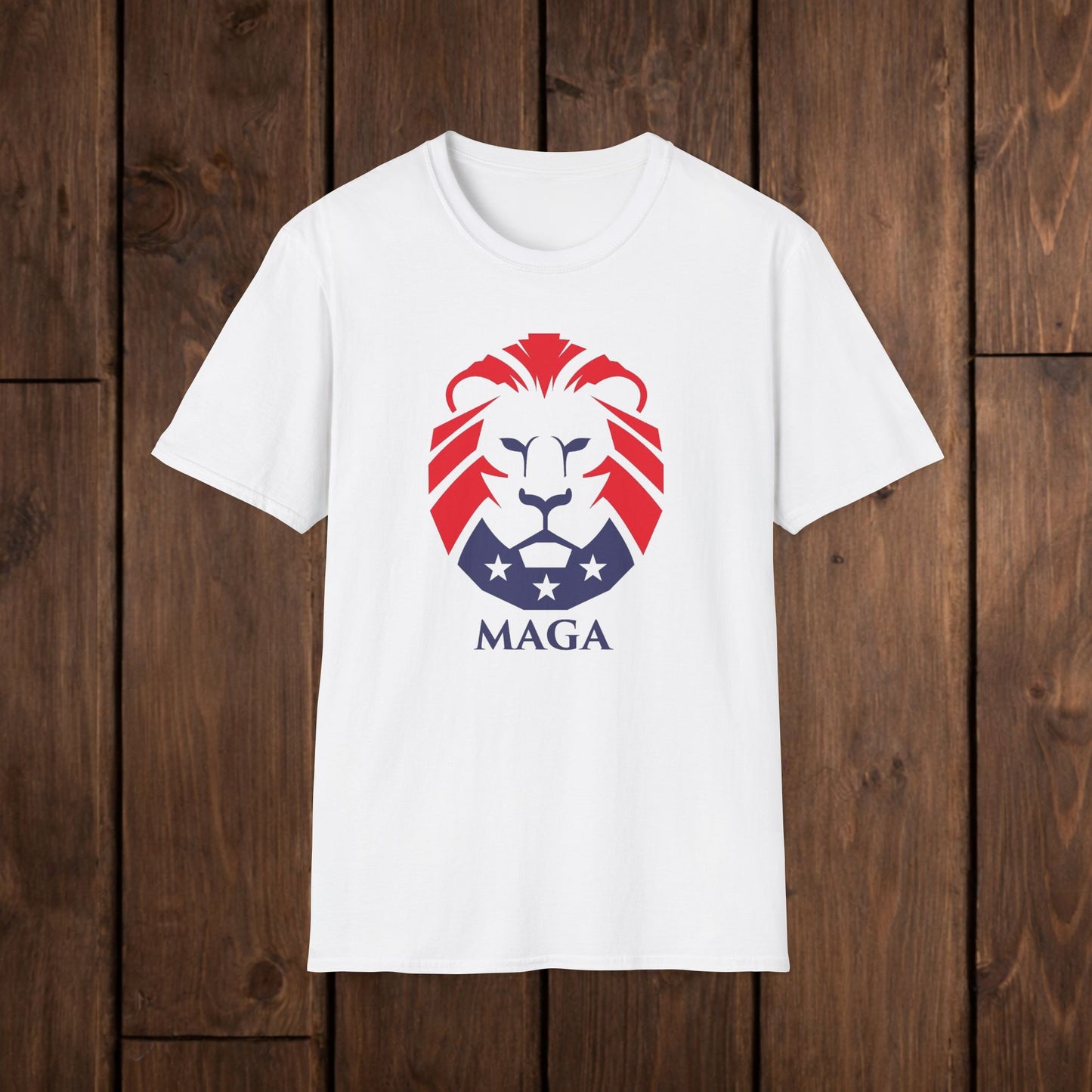 MAGA Lion T-Shirt — Bold Patriotic Graphic Tee image 1