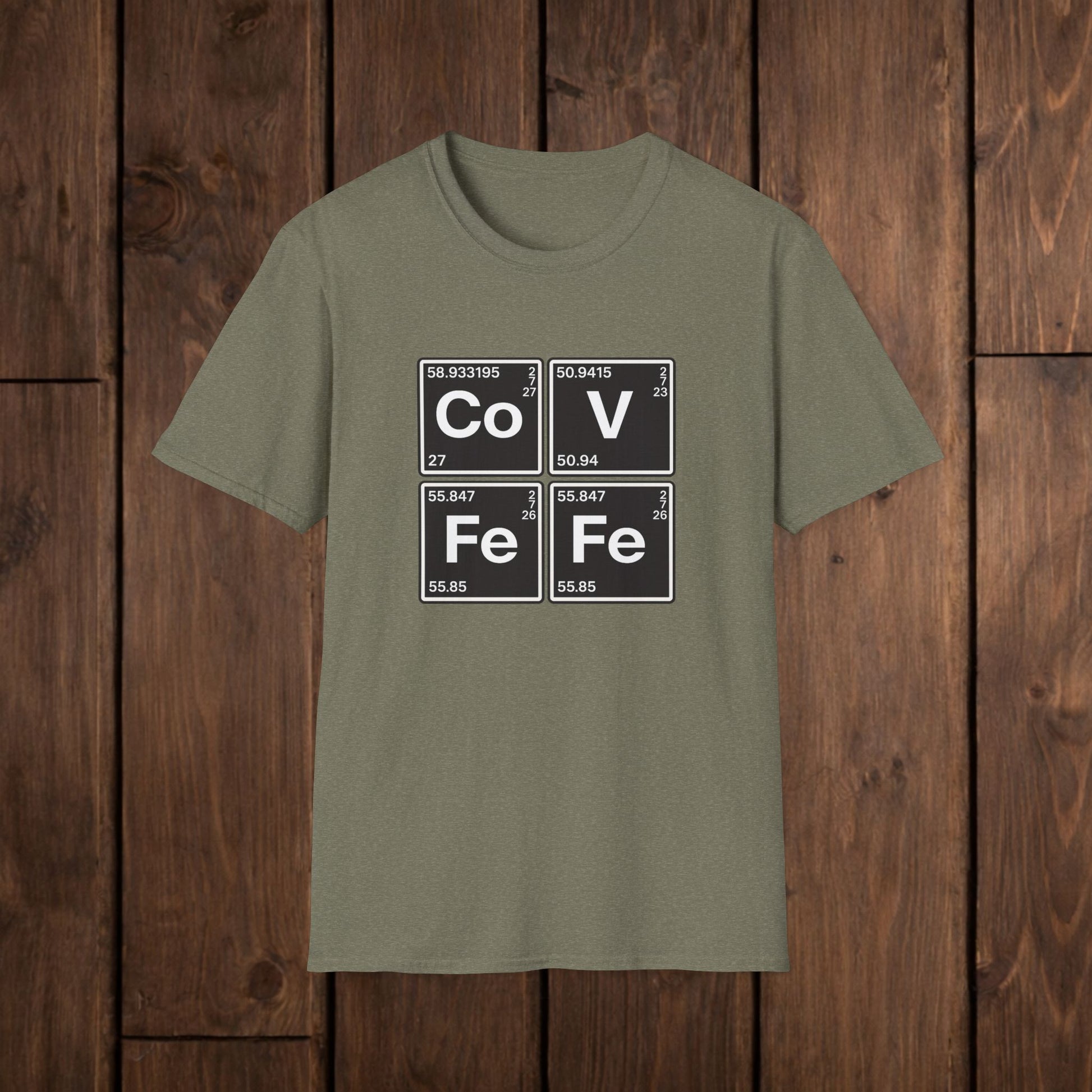 Covfefe Periodic Table T-Shirt — Co V Fe Fe Chemistry Graphic Tee image 7