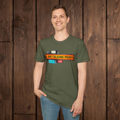 4 AM Talking Points Retro Podcast Logo T-Shirt image 0