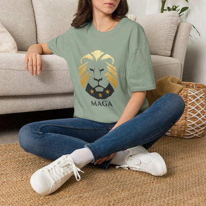 MAGA Gold Lion T‑Shirt — Bold Patriotic Crest Tee image 13