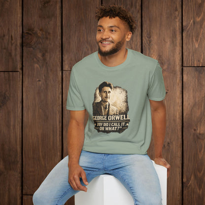George Orwell Vintage Literary T-Shirt — "Boy Did I Call It Or What?" image 4