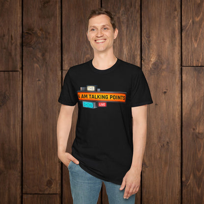 4 AM Talking Points Retro Podcast Logo T-Shirt image 9